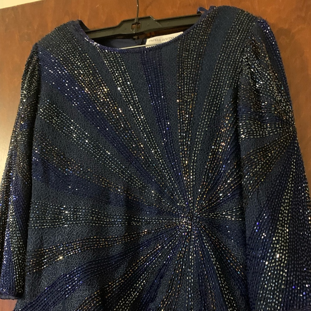 80s Sequin Quarter Sleeve Top